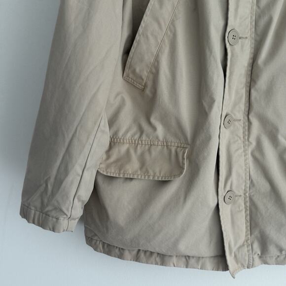 Ralph Lauren Coat Mens XL Beige Chore Barn Fleece Lined Utility Pocket Jacket - Picture 5 of 10
